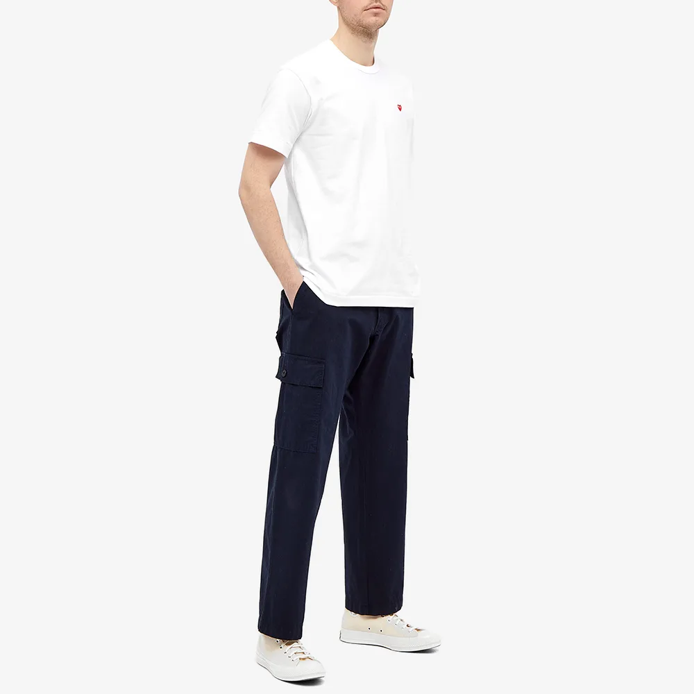 T-SHIRT COMME DES GARCONS PLAY - BLANC ( RED HEART )