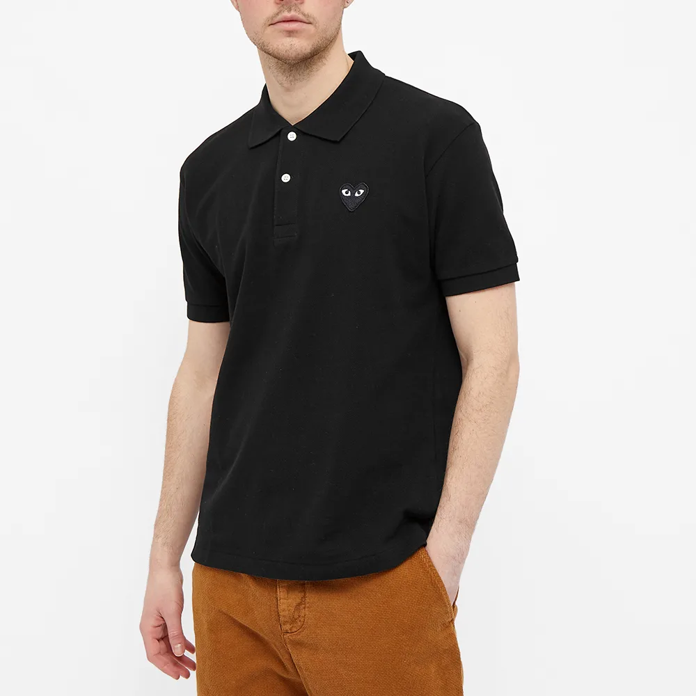 POLO COMME DES GARCONS PLAY - NOIR ( BLACK HEART )