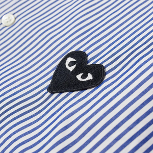 CHEMISE COMME DES GARCONS PLAY - RAYURES ( BLACK HEART )