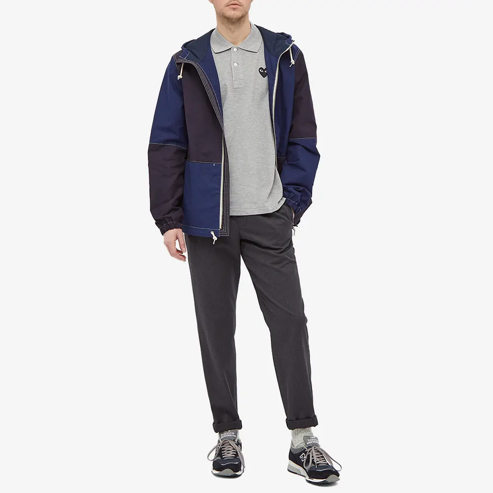 POLO COMME DES GARCONS PLAY - GRIS ( BLACK HEART )