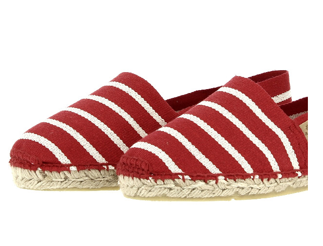 ESPADRILLE - ROUGE BLANC
