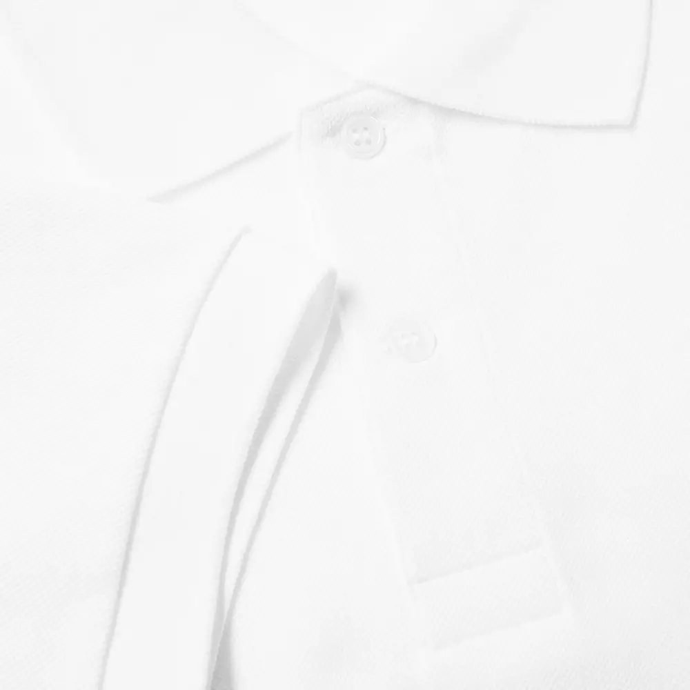 POLO COMME DES GARCONS PLAY - BLANC ( OVERLAPPING HEART )
