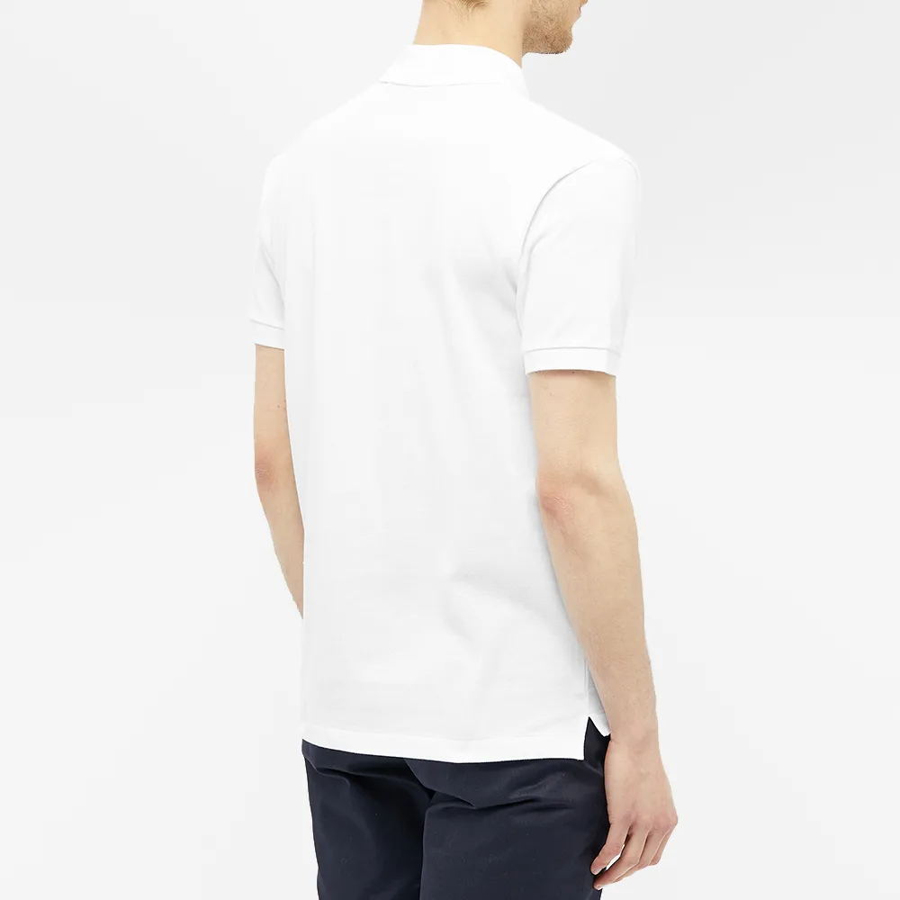 POLO COMME DES GARCONS PLAY - BLANC ( OVERLAPPING HEART )