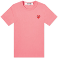 T-SHIRT COMME DES GARCONS PLAY - ROSE ( RED HEART )
