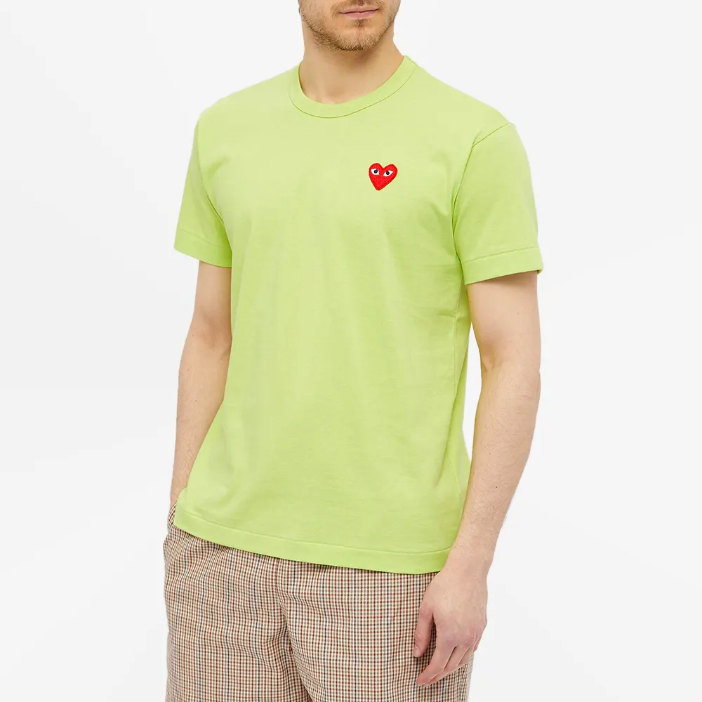 T-SHIRT COMME DES GARCONS PLAY - VERT ( RED HEART )