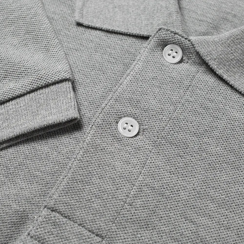 POLO COMME DES GARCONS PLAY - GRIS ( OVERLAPPING HEART )