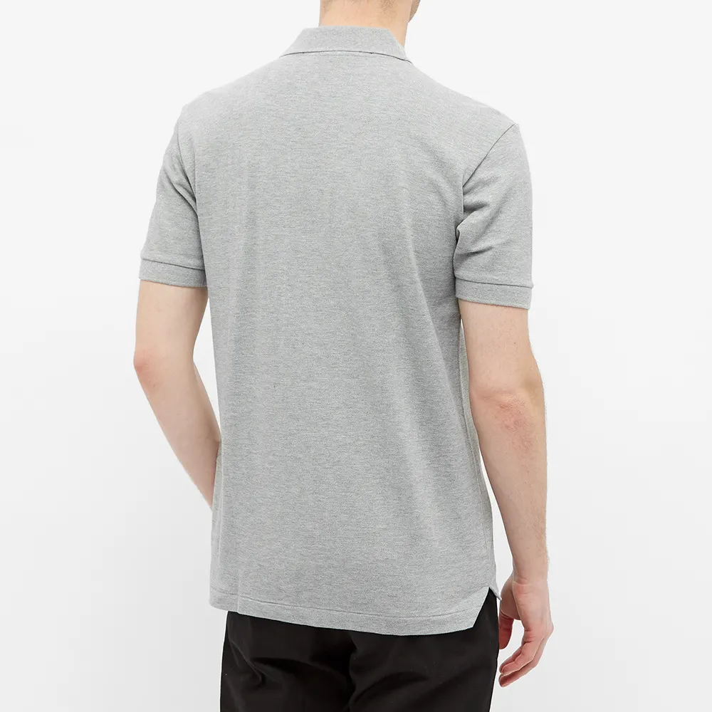 POLO COMME DES GARCONS PLAY - GRIS ( OVERLAPPING HEART )