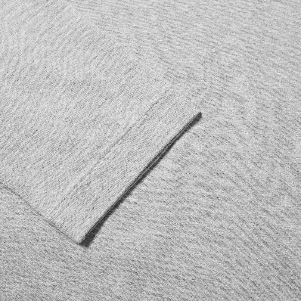 T-SHIRT A MANCHES LONGUE COMME DES GARCONS PLAY - GRIS ( OVERLAPPING HEART )