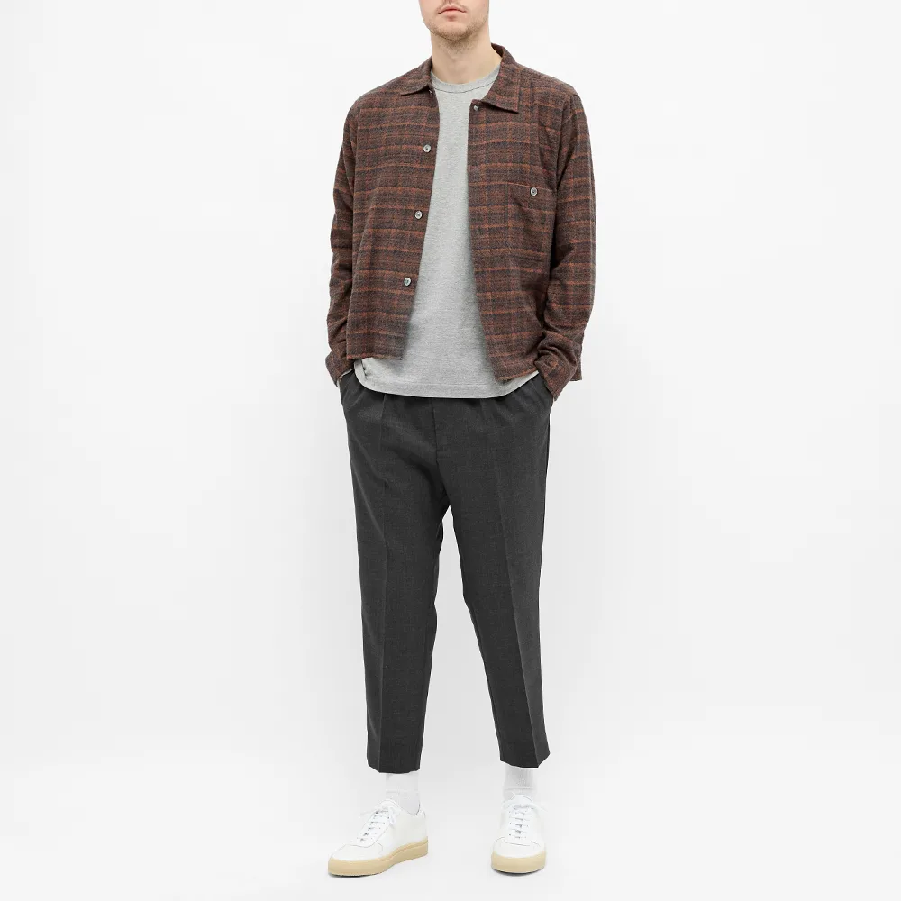 T-SHIRT A MANCHES LONGUE COMME DES GARCONS PLAY - GRIS ( OVERLAPPING HEART )