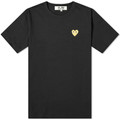T-SHIRT COMME DES GARCONS PLAY - NOIR ( GOLD HEART )