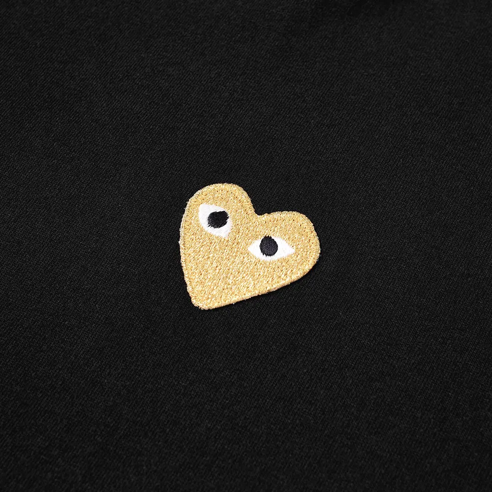 T-SHIRT COMME DES GARCONS PLAY - NOIR ( GOLD HEART )