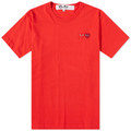 T-SHIRT COMME DES GARCONS PLAY - ORANGE ( OVERLAPPING HEART )
