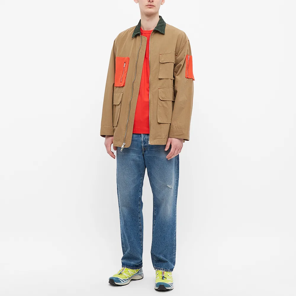 T-SHIRT COMME DES GARCONS PLAY - ORANGE ( OVERLAPPING HEART )